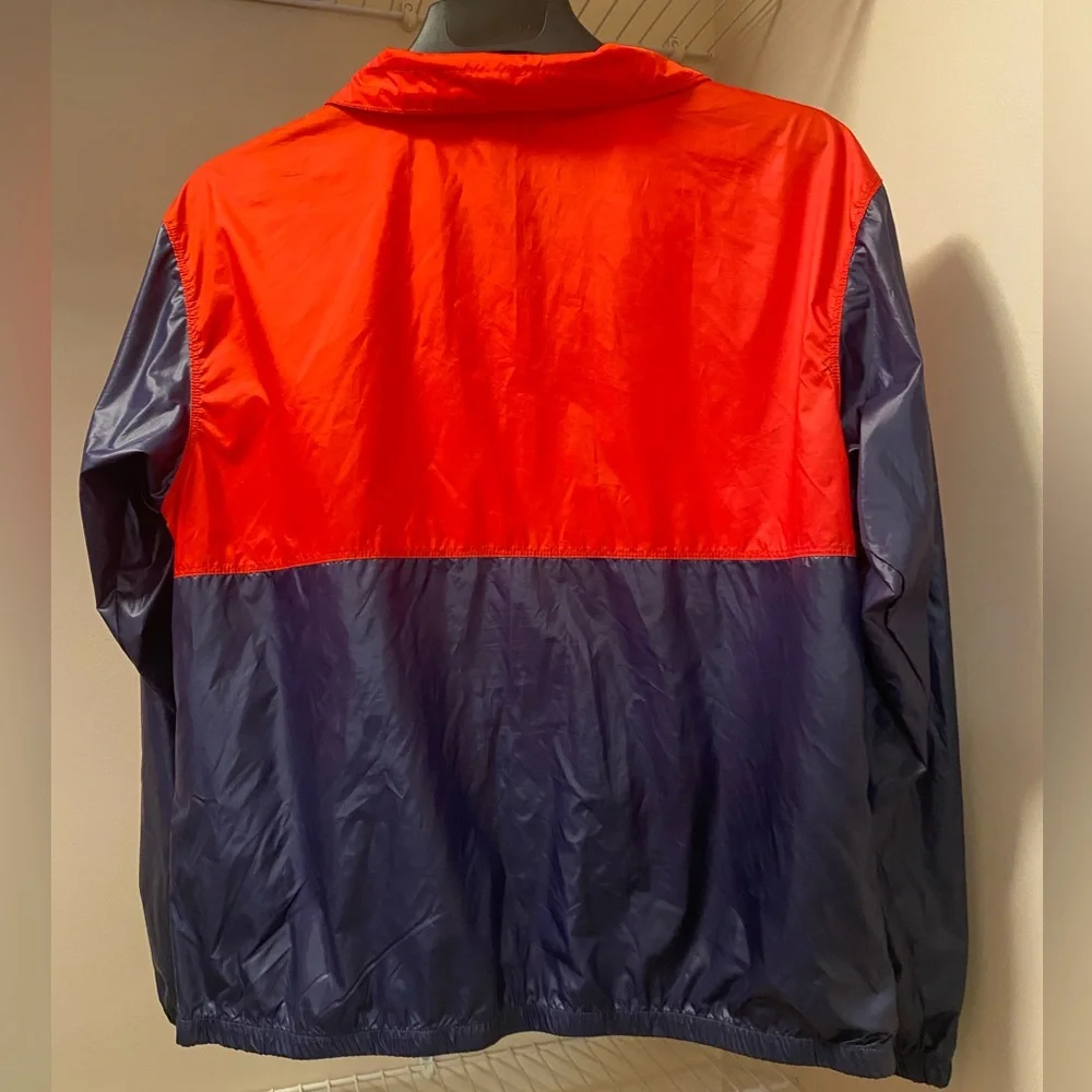 Columbia Bright Red and Blue Zip Up Wind Jacket Jacket With Pockets Ladies’ L - Picture 3 of 9
